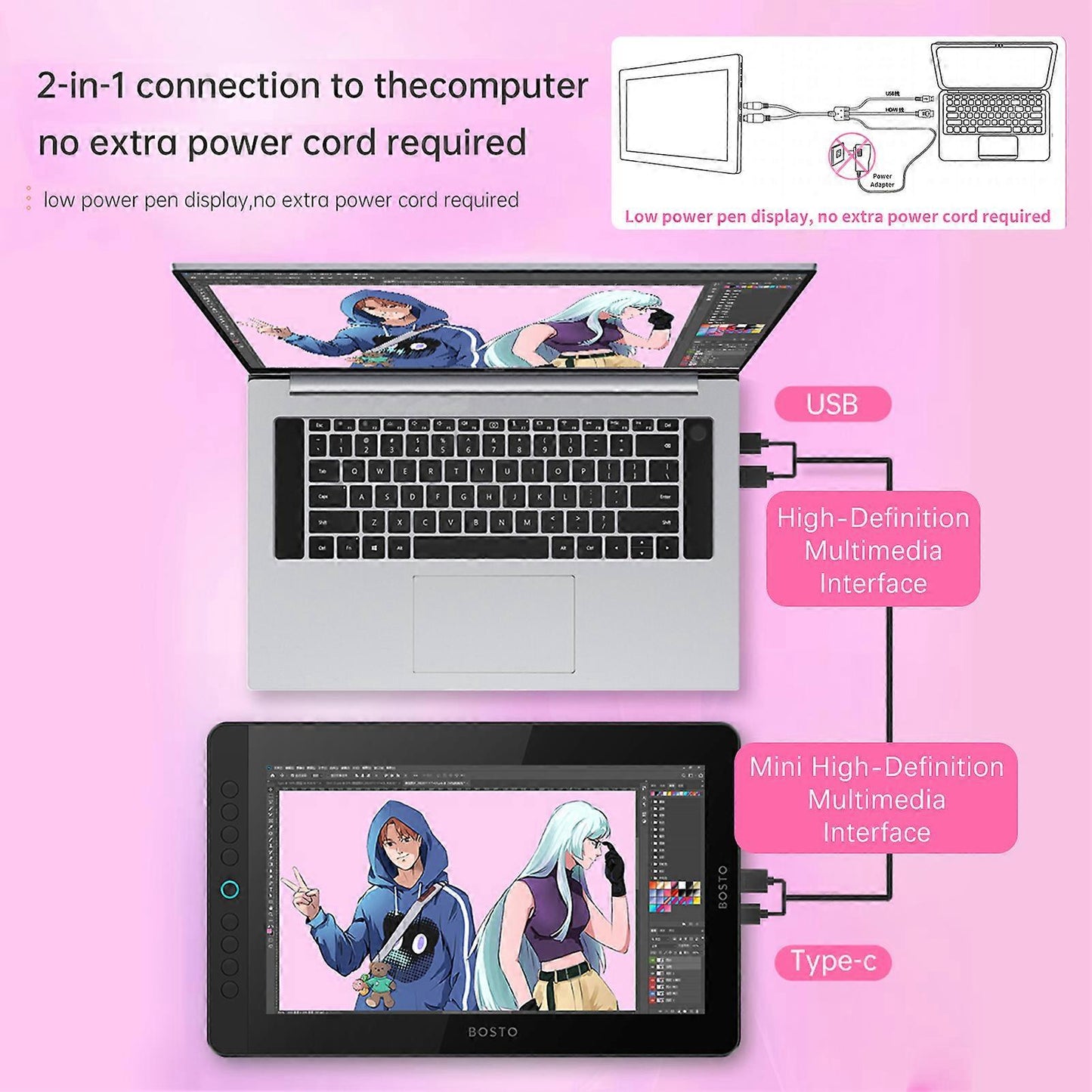 BOSTO BT-13HDK-T Graphics Tablet