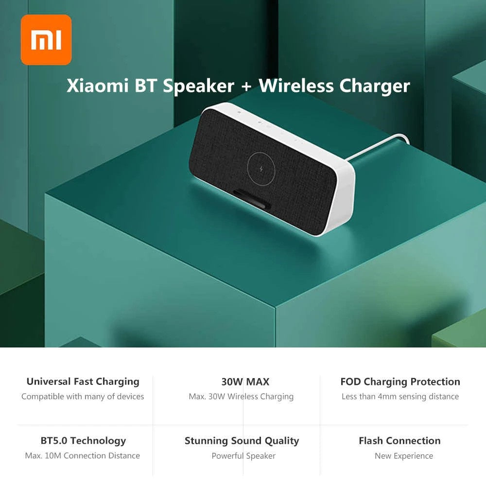 Xiaomi Mi Wireless Charger Bluetooth Speaker NFC Bluetooth 5.0 Loudspeaker