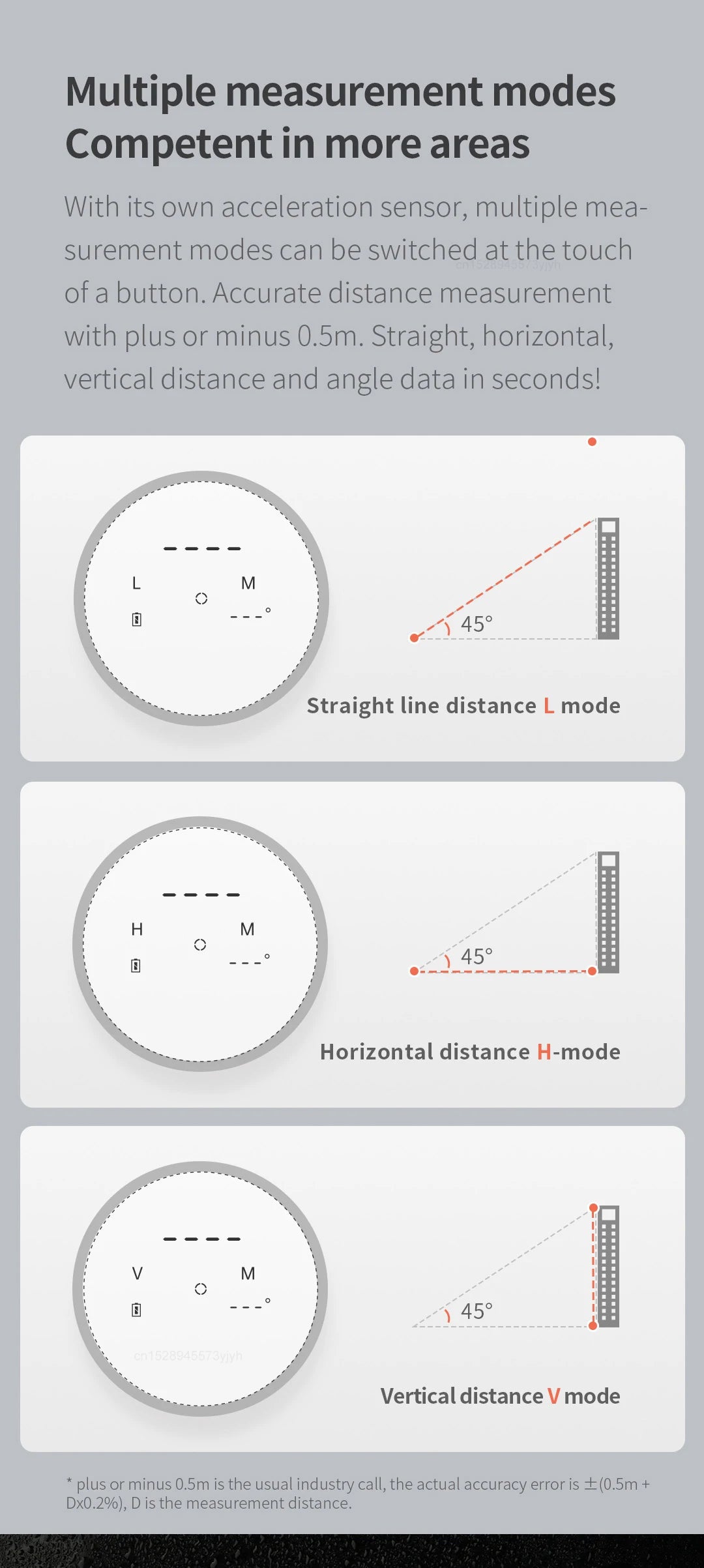 Xiaomi Duka TR1 1200M LCD Screen Sightseeing Telescope Rangefinder Laser Distance Meter for Golf Sport, Hunting,Survey,Travel