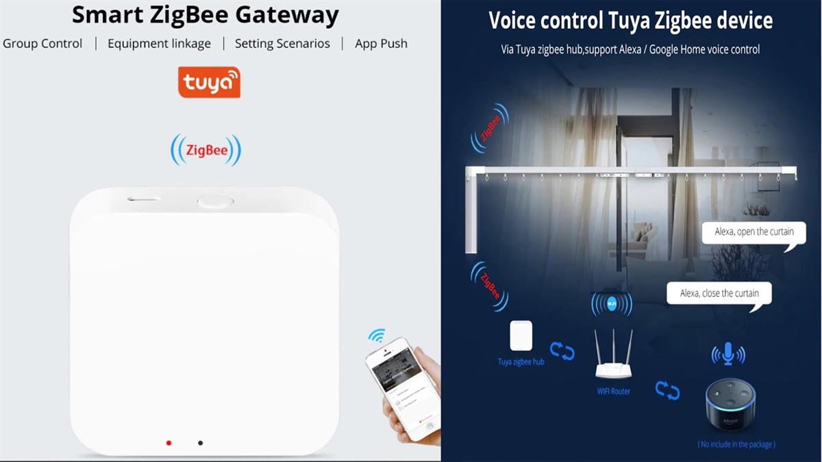 Tuya ZigBee Smart Gateway Hub Smart Home Bridge Tuya Smart Life APP Wireless Remote Controller for All Tuya ZigBee 3.0 Smart Products