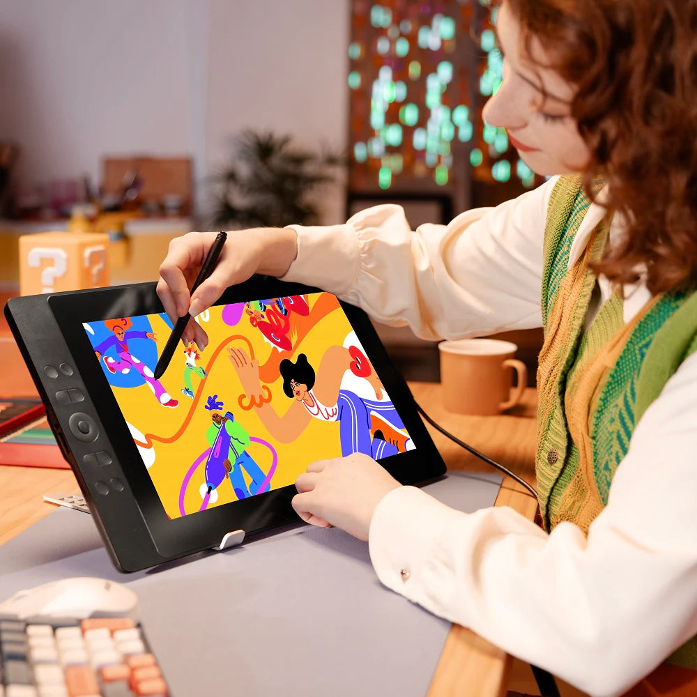 UGEE 15.4 inch Drawing Tablet with Screen,143% sRGB UE16 Computer Graphics Tablet