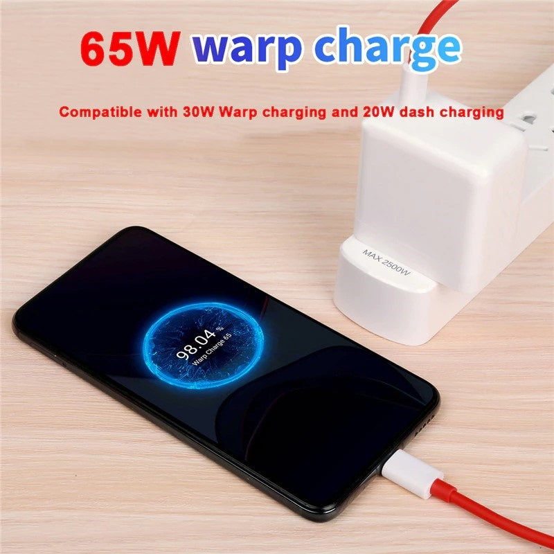 OnePlus Warp Charge 65W Max USB-C Power Adapter OnePlus 8T Pro 7T