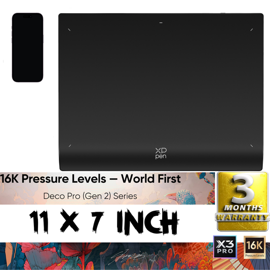 XP Pen Deco Pro LW (Gen2) 11 Inch Bluetooth Computer Graphics Tablet with X3 Pro Stylus