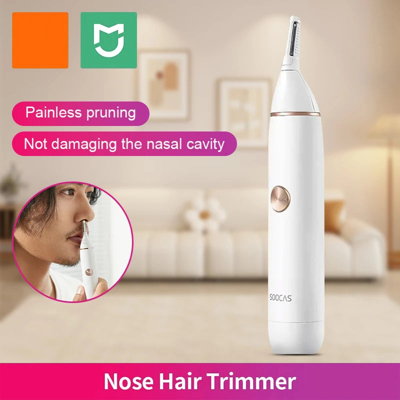 XIAOMI SOOCAS N1 EAR NOSE HAIR TRIMMER WIRELESS WATERPROOF NOSE HAIR EAR HAIR EYEBROW SIDEBURNS