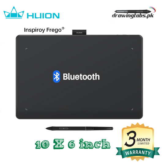 HUION Inspiroy Frego Medium Wireless Drawing Tablet, 10 x 6.25 inch Bluetooth Graphics Tablet