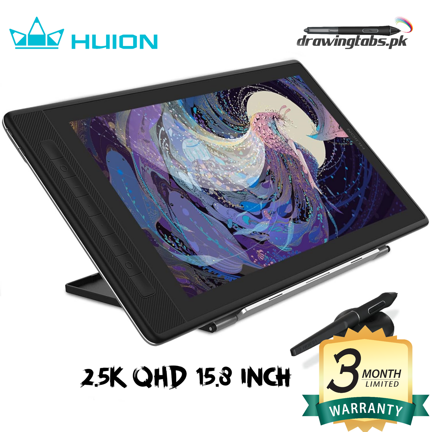 K Kamvas 16 Price HUION KAMVAS Pro 16 QHD Drawing Tablet With