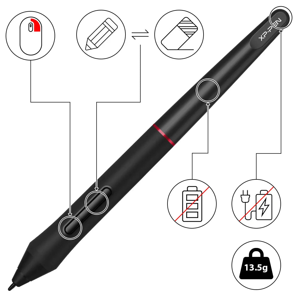 XP Pen PA2 Battery-free Stylus