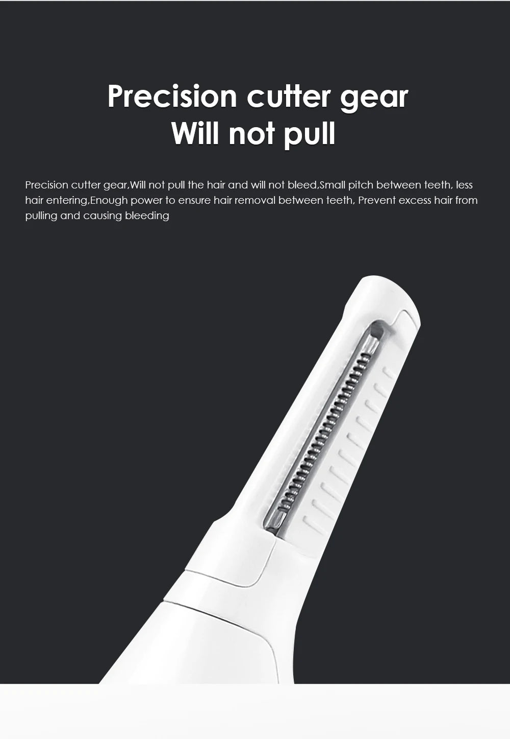 XIAOMI SOOCAS N1 EAR NOSE HAIR TRIMMER WIRELESS WATERPROOF NOSE HAIR EAR HAIR EYEBROW SIDEBURNS