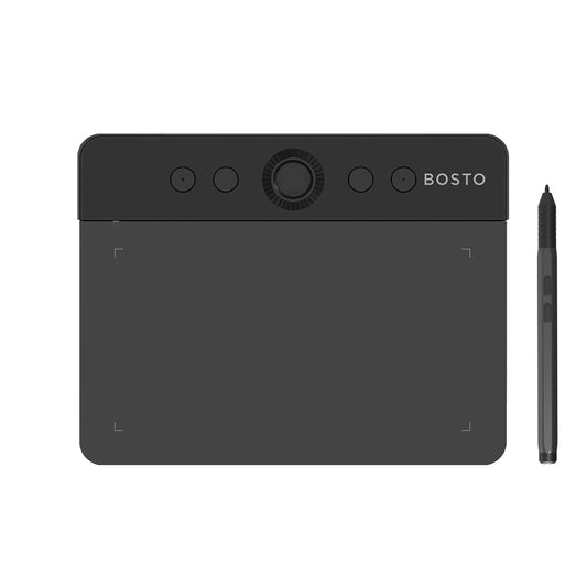 Bosto T430KD Drawing Tablet 4x3 Inch 16K Level Pressure 4 Shortcut Buttons + 1 Dial