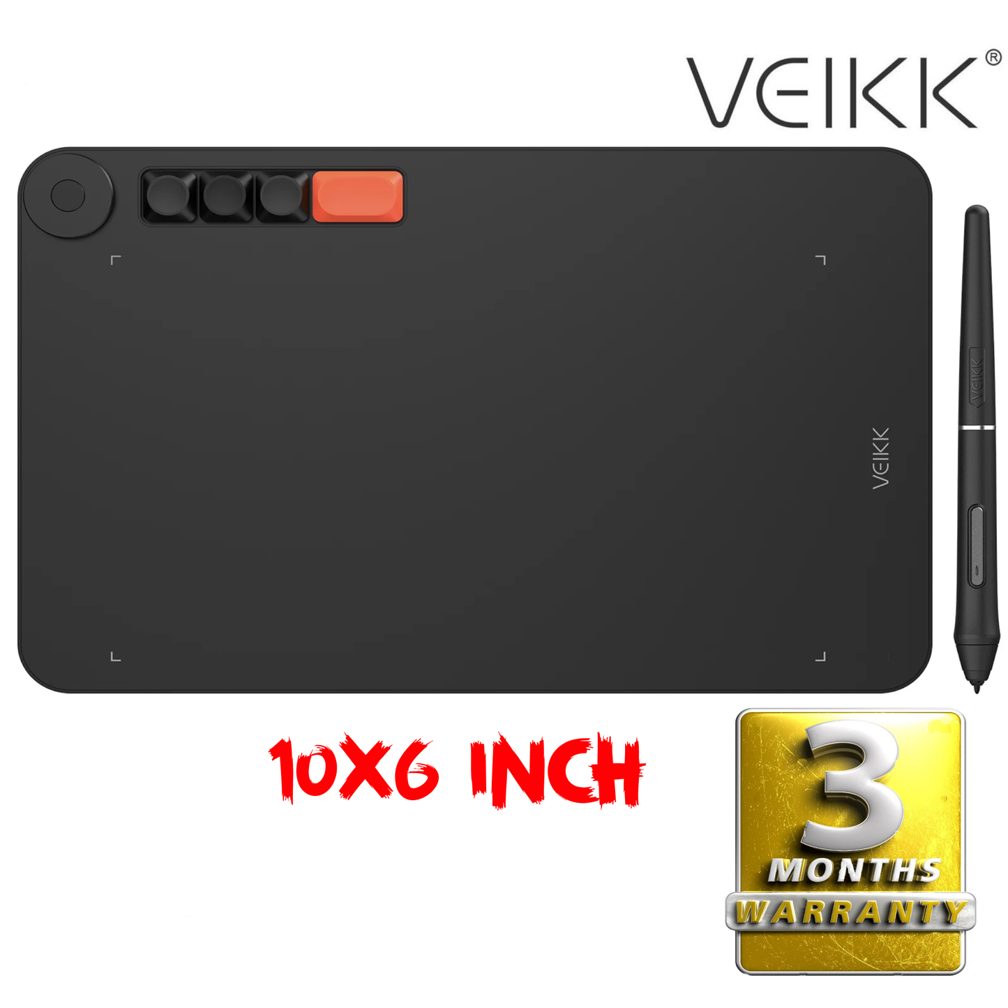 Veikk Voila L 10*6 Inch Graphic Drawing Tablet VO1060