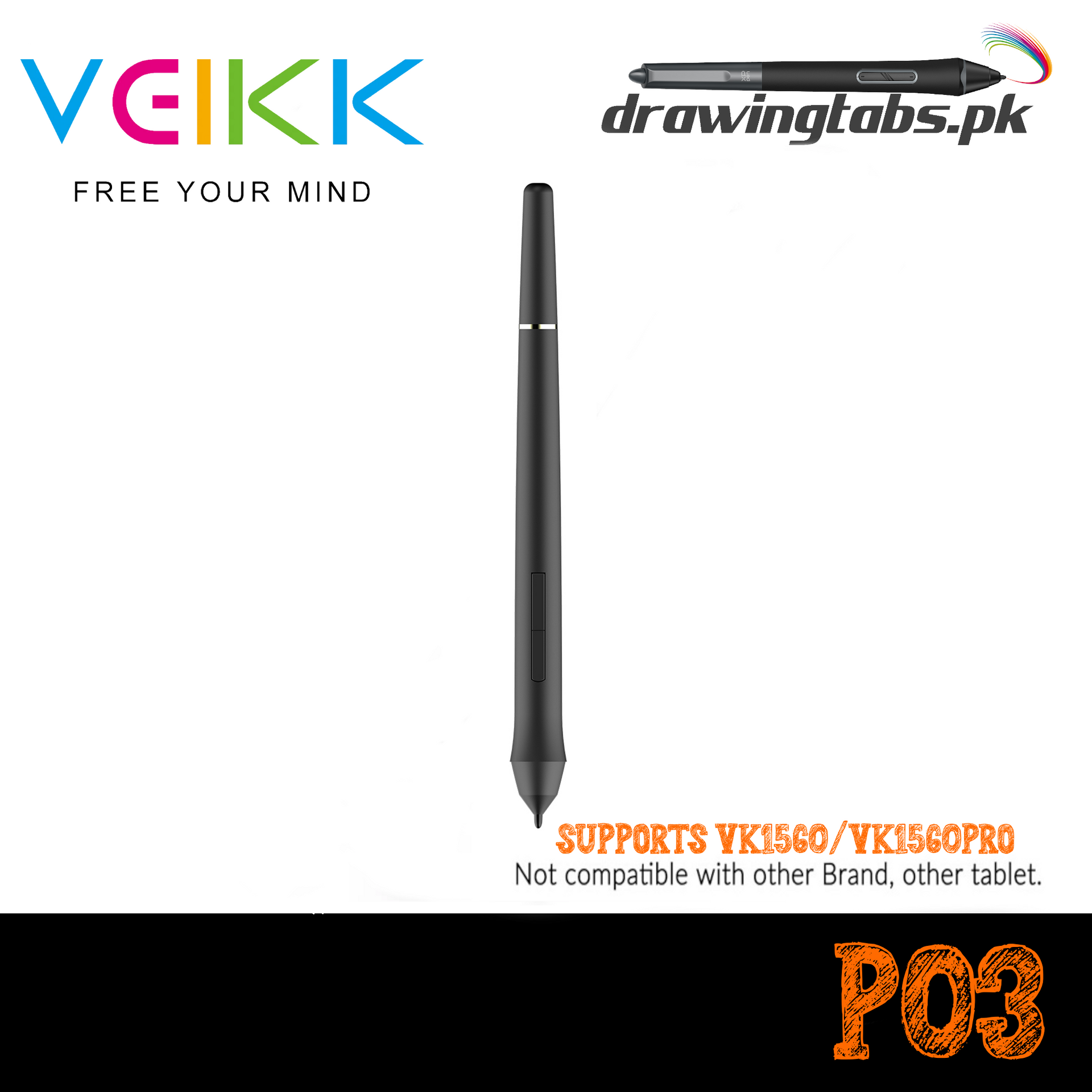 Pen Tablet Stylus Xp Pen P03 Stylus Xp-pen P03 Battery-free Stylus