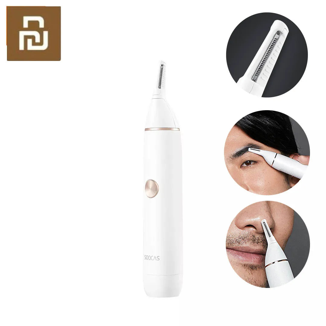 XIAOMI SOOCAS N1 EAR NOSE HAIR TRIMMER WIRELESS WATERPROOF NOSE HAIR EAR HAIR EYEBROW SIDEBURNS