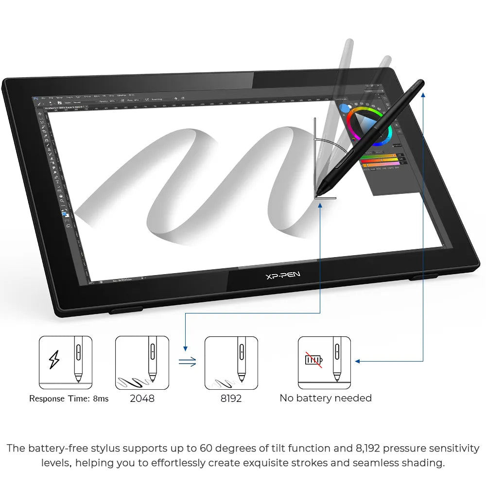 XPPen Artist 22 (Gen 2) Drawing Tablet with Screen 21.5inch Display Graphics Tablet